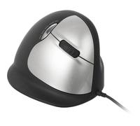 R-GO Tools RGOHELA Mouse ergonomico USB Dimensione: L Ottico Nero, Argento 4 T