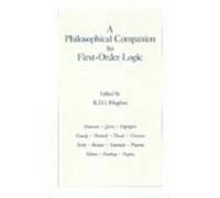 R. I. G. Hughes A Philosophical Companion To First-Order Logi (Copertina rigida)