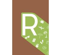 R: Initial Monogram Personal Letter alphabet Journal, Pastel color, Vacay mode on, Personalized Lined Notebook For Kids, Boys and Girls, Men and Women ... Soft Cover Diary, 120 Pages, size 6x9 inch.