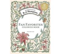 R J Hampson Fan Favorites Coloring Book (Copertina rigida)