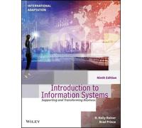 R. Kelly Rainer Introduction to Information Systems, International (Tascabile)