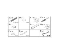 R KIT CREDENZA 3A ZAIKEN-(KIT VITI)- 1,0 confezione