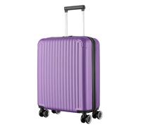 R.Leone Ryanair 55x40x20 cm Valigia Trolley Bagaglio a mano 4 Ruote in ABS Autonomo 999 (Viola, Valigia 55x40x20 cm)