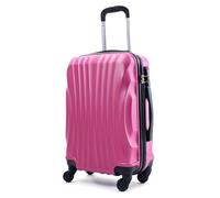 R.Leone Ryanair 55x40x20cm Valigia Trolley Bagaglio a mano Rigido Ultraleggero in ABS 4 Ruote smontabile Rimovibili Autonome 20373N (Valigia 55X40X20cm, Rosa)