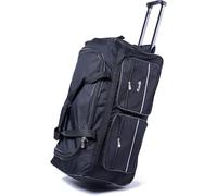 R.Leone TROLLEY BORSONE DA VIAGGIO CON 2 RUOTE RINFORZATE (Nero, 0708 40x47x80cm *EXTRALARGE)