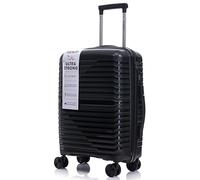 R.Leone Valigia da 1 Fino a Set 3 Bagaglio a mano 55x40x20 Ryanair, Medio, Grande Ultra Strong Antiurto Trolley leggero 8 ruote Polipropilene 6080 (Nero, M Valigia Media)