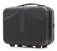 R.Leone Valigia da 1 pezzo Fino a Set 4 Trolley grande, medio, bagaglio a mano 55x40x20 Ryanair e beauty case Lucchetto TSA Polipropilene 8 Ruote Ultra Strong 6060 (Nero, XS Beauty case)