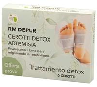 R.M. INTERNATIONAL Cerotti RM Depur Artemisia detox per piedi, 6 pezzi