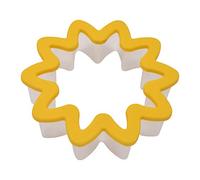 R & M International - Stampino per biscotti a forma di margherita, con impugnatura morbida, taglia unica, colore: giallo