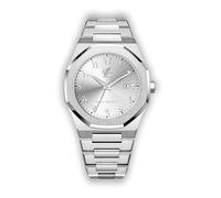 R&M ORIENT Orologio da uomo con numeri arabi in acciaio inox, analogico, al quarzo, vetro zaffiro, design grande, orologio da polso da uomo, alla moda, impermeabile, con calendario arabo, data