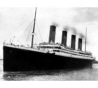 R.M.S. Titanic - Foto su tela, colore: bianco e nero, 60 x 80 cm