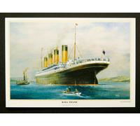 R.M.S Titanic Queenstown A4 Stampa Da Colin Verity