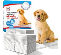 R MOVE 100 Traversine Cani 60x60 con Adesivi - Tappetini Igienici Assorbenti per Cani, Traverse Cane Assorbenti, Telini Pipi, Tappetino Igienico antiodore Traversina Assorbente
