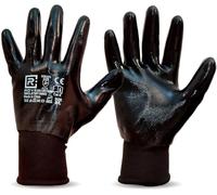 R MOVE 12 paia Guanti Impermeabili in Nitrile, tessuto in poliestere con polsino elastico (XL, IMPERMEABILI)