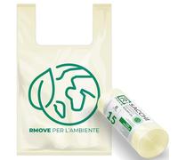 R MOVE 90 Sacchi Biodegradabili per Rifiuti 42x45cm 6 Rotoli 8 Litri Sacchetti Piccoli Spazzatura