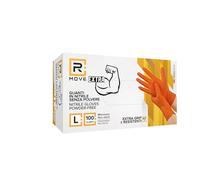 R MOVE Guanti Nitrile Arancione Lavoro SP FG 8.5g 1cnf/50pz Tg L