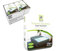 R MOVE Traverse Assorbenti Rimboccabili Monouso per Letto, 90x180 cm, Traversine Letto Usa e Getta, Traversine Letto Anziani (90x180cm (Confezione da 60))