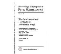 R. O. Wells The Mathematical Heritage of Hermann Weyl (Tascabile)
