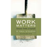 R. Paul Stevens Work Matters (Tascabile)