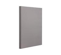 R ROSTAGNO Pannello fonoassorbente 100x100x4 cm IGNIFUGO rifinito in TESSUTO SFODERABILE e lavabile in lavatrice 30°. Posizionamento a parete (GRIGIO)