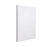 R ROSTAGNO Pannello fonoassorbente 100x100x4 cm IGNIFUGO rifinito in TESSUTO SFODERABILE. Posizionamento a parete (BIANCO)