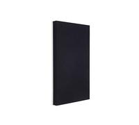 R ROSTAGNO Pannello fonoassorbente 50x100x4 cm IGNIFUGO rifinito in TESSUTO SFODERABILE e lavabile in lavatrice 30°. Posizionamento a parete (NERO)