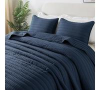 R.SHARE Copriletto Una Piazza e Mezzo Primaverile Estivo 200 × 220 cm, Blu Copriletto Trapuntato 100% microfibra, Coperta Divano Giorno Ultra Morbida, OEKO TEX(senza federa)