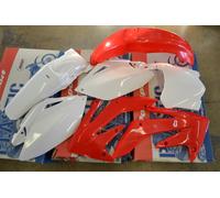 R Tech Honda Plastica Kit CRF250R CRF250 2008 2009 Sartie Bianco Posteriore