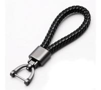 R-timer 1 Pezzi Portachiavi Intrecciato in Ecopelle per Porsche Cayenne Ⅱ 2010-2014 2015 2016 2017, Auto Elegante Portachiavi in Pelle Intrecciata con Cacciaviti