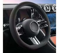 R-timer 1 Pezzo Coprivolante Auto per Audi Q3 1 (I) 8U I 2011-2018, Rivestimento Sterzo Antiscivolo, Custodia Protettiva Texturizzata, Grip Silicone,Black