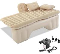 R-timer 1 Set Materasso Gonfiabile Auto per Mazda CX5 2017-2024 2021 2020 2019 2018 2022 2023, Letto Posteriore Cuscino Riposo Campeggio Viaggio con Pompa Elettrica Kit,Beige