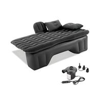 R-timer 1 Set Materasso Gonfiabile Auto per Mitsubishi L200 Ⅳ Double Cab 2010-2015, Letto Posteriore Cuscino Riposo Campeggio Viaggio con Pompa Elettrica Kit,Black