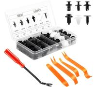 R-timer 100Pz Clip Auto per Ford Transit Custom Connect MK5 MK6 MK7 MK8 2000-2022, Fissaggio Rivetti Plastica Paraurti Pannello Portiera Fermagli Set con Strumenti Rimozione