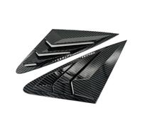 R-timer 2 Pezzi Oscuranti Finestrino Laterale Posteriore per Audi A4 S4 2007-2015 B8, Copertura Prese d'Aria in ABS Accessori Esterni Auto,Carbon Fiber Look