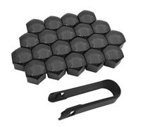 R-timer 20 Pezzi Copribulloni per Ford Transit Mk4 Mk5 Mk6 Mk7 (1991-2014), Tappi Plastica Resistente Protezione Cerchi Bullone Ruota Esagonale Antiruggine,Bla-ck17mm