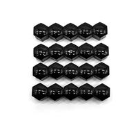 R-timer 20 Pezzi Tappi Copridado Ruota per Audi A6 (C7) 2013, Tappi Protettivi Bulloni Copri Bulloni Cerchi Copri Dado Esagonale per Pneumatici,Black-19MM
