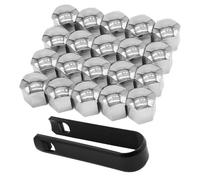 R-timer 20pcs Copribulloni Ruota Auto per VW Caddy Alltrack ab Bj.2016-2020, Copri Bulloni Ruota, Copriviti Ruota, Copriviti Cerchione, Proteggi la Tua Auto,19mmSilver