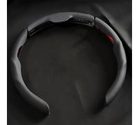 R-timer 3 Pezzi Coprivolante Auto Segmentato per VW ID.Buzz I 2022-2024, Traspirante Protezione Ergonomica Sportiva Pelle Microfibra,Black