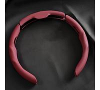 R-timer 3 Pezzi Coprivolante Auto Segmentato per VW ID.Buzz I 2022-2024, Traspirante Protezione Ergonomica Sportiva Pelle Microfibra,Red