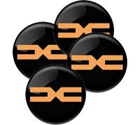 R-timer 4 Pezzi Adesivi Coprimozzo per Dacia Logan 2 (MCV) 2013-2020 (5-Türer Kombi), Fregi Ruota Auto Impermeabili Antipolvere, Emblemi Cerchi in Lega Design 3D Accessori Tuning Esterno