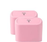 R-timer 4 Pezzi Cestino Spazzatura Auto per Jaguar I-Pace 2018-2022, Impermeabile con Coperchio a Pressione Pattumiera Sospesa Organizer Auto Interni,Pink