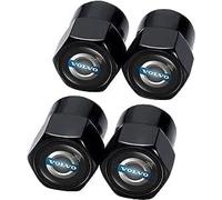 R-timer 4 Pezzi Tappi Valvole Pneumatici Auto per Volvo S60 S80 S90 XC40 XC60, Alluminio Tappini Gomme Auto Corrosione Cappucci delle Valvole