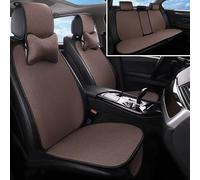 R-timer Coprisedili Auto in Lino per Alfa Romeo Mito 2013-2016, Cuscino per Sedile Auto Coprisedile con Fondo Antiscivolo, Porta Due Cuscini per Il Collo,5PCS