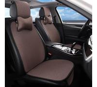 R-timer Coprisedili Auto in Lino per Alfa Romeo Mito 2013-2016, Cuscino per Sedile Auto Coprisedile con Fondo Antiscivolo, Porta Due Cuscini per Il Collo,2PCS