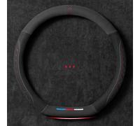 R-timer Coprivolante per Audi Q5 (8R) 2008-2017, Coprivolante in Pelle Scamosciata Copri Volante Antiscivolo Traspirante Durevole per Donna e Uomo - Accessori Auto Interno,D