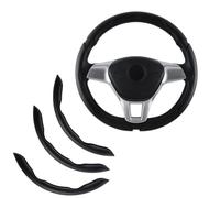R-timer Coprivolante per Fiat Abarth 600 595 | Fibra Sintetica Segmentata Antiscivolo Accessori Interni Auto Protezione 3 Pezzi