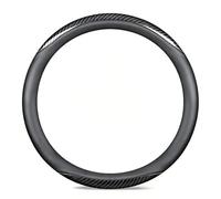 R-timer Coprivolante per Ford Puma Gen-E 2024 2025, Protezione Volante Antiscivolo Accessori Interni, Copertura Volante Sportiva Coprivolante,Black-O-Shaped