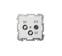 R-TV-2xSAT presa antenna terminale senza cornice SANTRA 4160-10