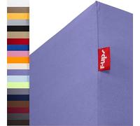 r-up Beste lenzuolo con angoli confezione doppia 90x200-100x220 fino a 35 cm di altezza tanti colori 95% cotone / 5% elastan 230g/m² (viola)