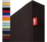 r-up Passt lenzuolo con angoli 140x200-160x200 fino a 35 cm di altezza tanti colori 100% cotone 130g/m² (antracite)